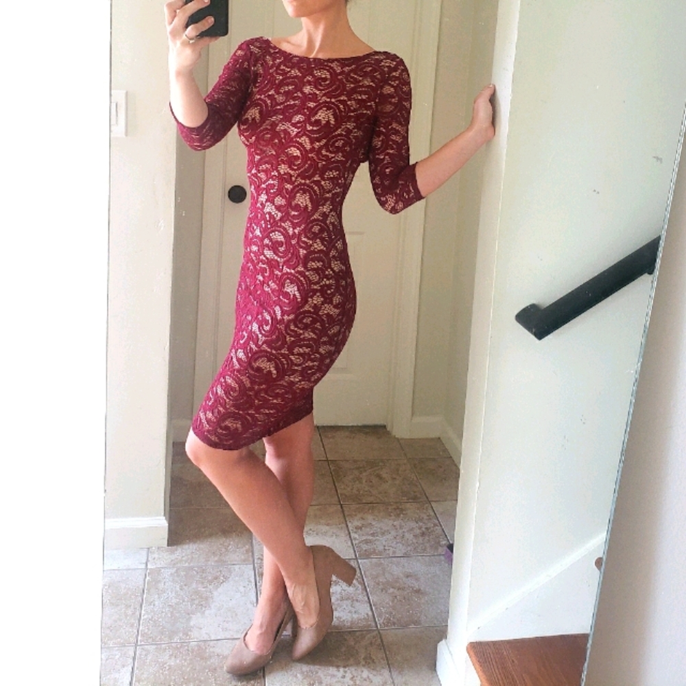 Lace cocktail dress